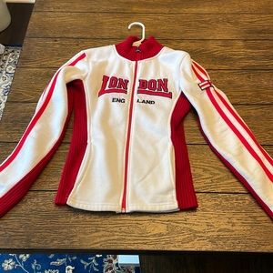 🇬🇧 NAS LONDON ENGLAND FITTED SWEATER ZIP-UP S 💫💫